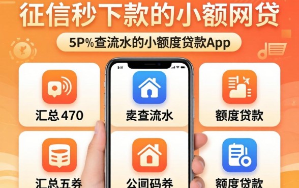 不看征信秒下款的小额网贷，汇总五个不查流水的小额度贷款app