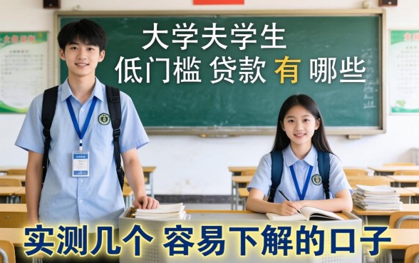 大学生低门槛贷款有哪些?实测几个容易下款的口子