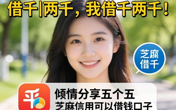 什么平台可以借一两千，倾情分享五个芝麻信用可以借钱的口子