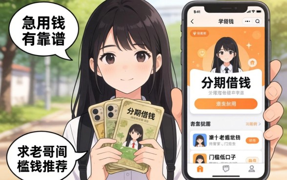 大学生急用钱，有哪些靠谱的分期借钱软件？求老哥们推荐门槛低的口子！