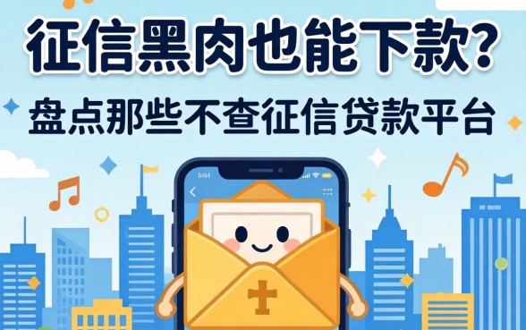 无视征信黑户也能下款？盘点那些不查征信的贷款平台