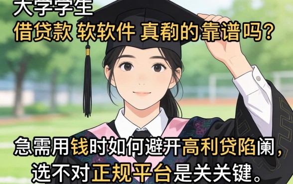 大学生借款软件真的靠谱吗？急需用钱时如何避开高利贷陷阱，选对正规平台是关键