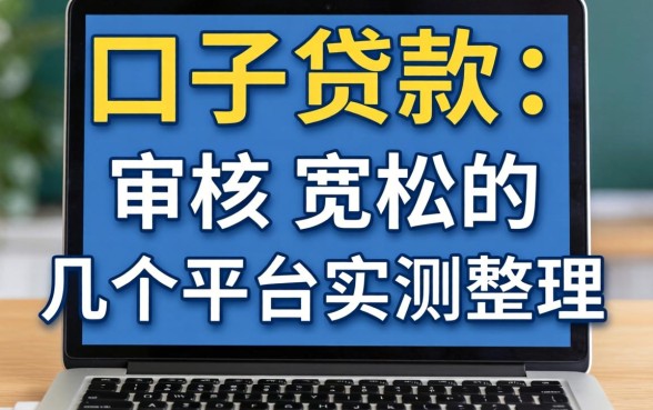 2026新口子贷款：审核宽松的几个平台实测整理