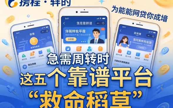 像同程一样的网贷软件有哪些？急需周转时，这五个靠谱平台为何能成为你的“救命稻草”？