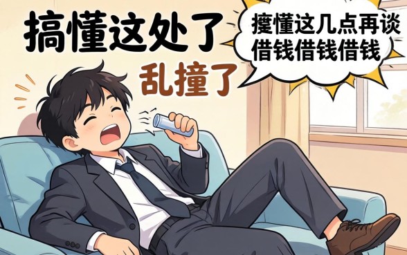 别到处乱撞了，搞懂这几点再谈借钱借钱借钱