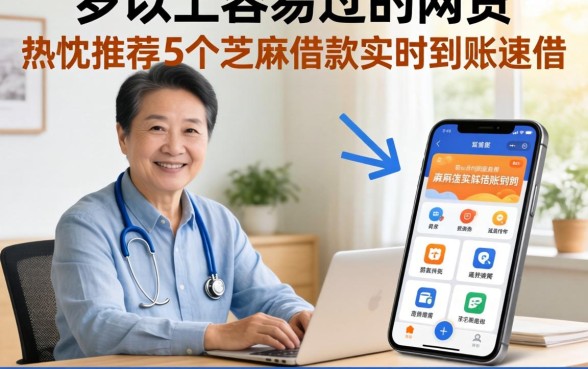 40岁以上容易过的网贷，热忱推荐5个芝麻借款实时到账速借软件