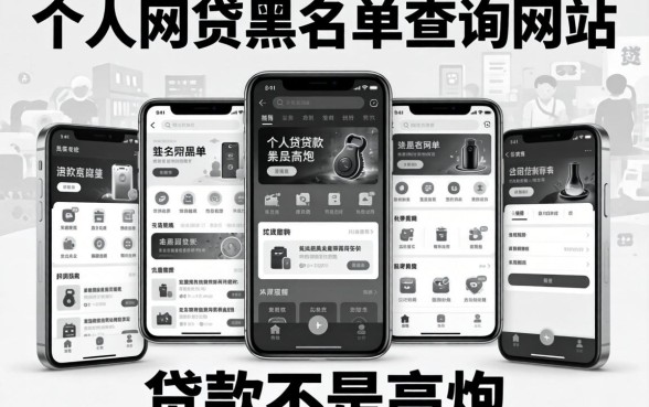 个人网贷黑名单查询网站,归集五个黑白贷款不是高炮的软件
