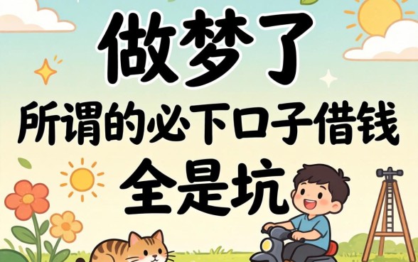 别做梦了，所谓的必下口子借钱，全是坑