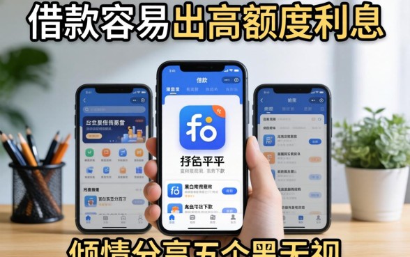 哪个平台借款容易出高额度利息,倾情分享五个无视黑白百分百下款的借款软件