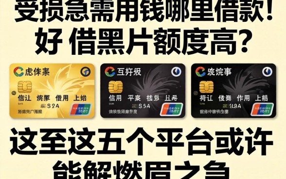 信用受损急需用钱哪里借款好借黑户额度高?这五个平台或许能解燃眉之急