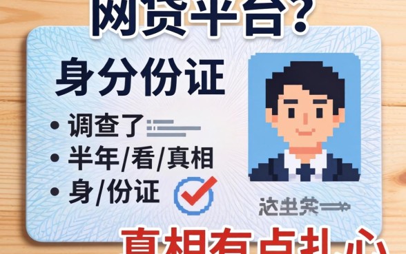不需要上传身份证的网贷平台？我调查了半年，真相有点扎心