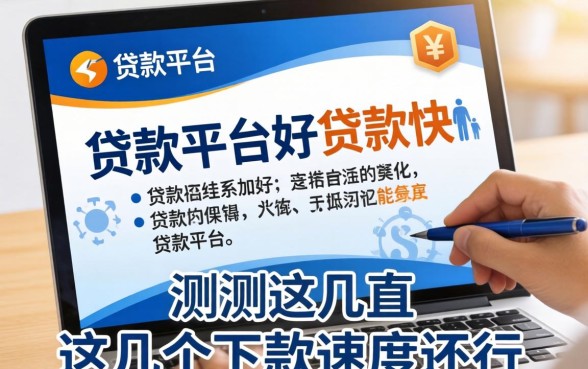 哪个贷款平台好贷款快？实测这几个下款速度还行