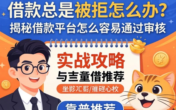 借款总是被拒怎么办?揭秘借款平台怎么容易通过审核的实战攻略与靠谱推荐