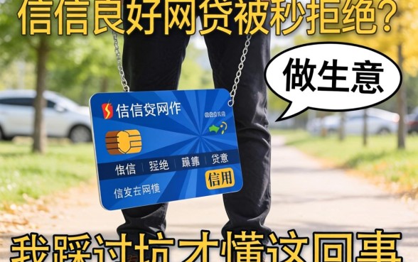 信用良好网贷被秒拒绝？做生意的我踩过坑才懂这回事