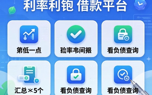利率低一点的借款平台，汇总5个不看负债查询的软件
