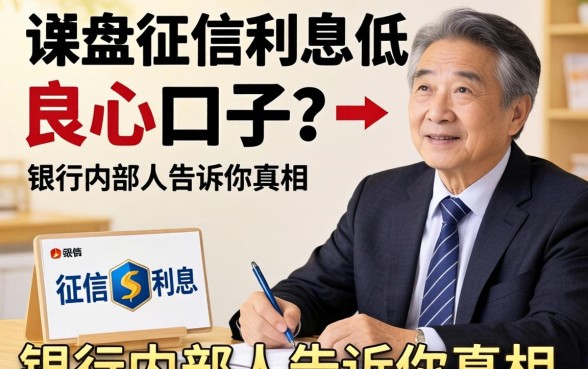 不查征信利息低良心口子？银行内部人告诉你真相