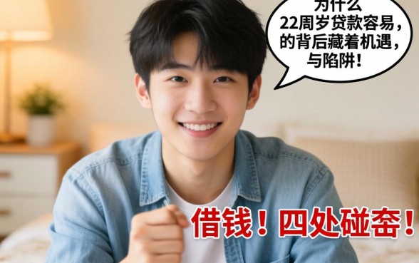 刚满22周岁想借钱却四处碰壁？为什么说22周岁贷款容易的背后藏着机遇与陷阱？