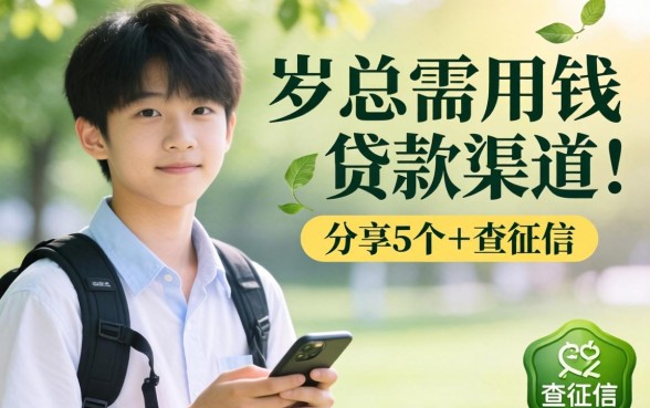 19岁急需用钱？分享5个不查征信的贷款渠道