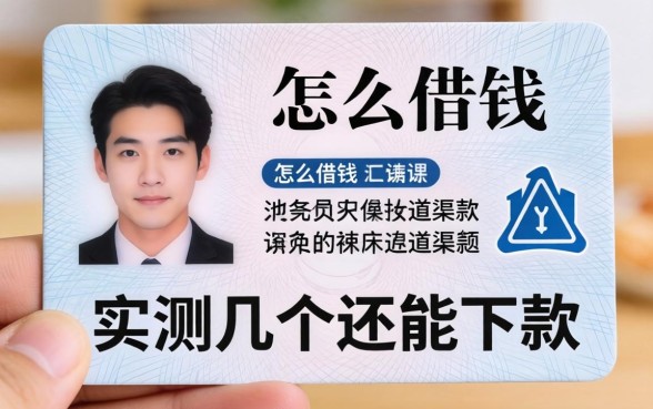 不用身分证怎么借钱？实测几个还能下款的渠道