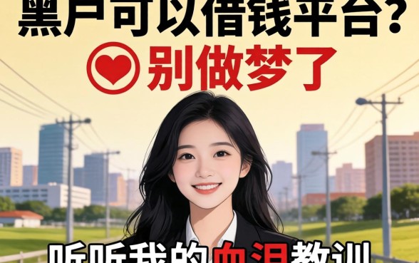 2026黑户可以借钱的平台？别做梦了，听听我的血泪教训