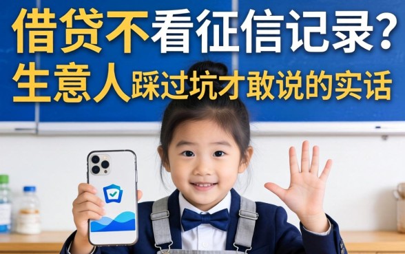 什么软件借贷不看征信记录?生意人踩过坑才敢说的实话