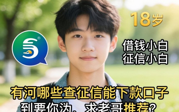 刚满18岁想借钱但是征信小白，有哪些不查征信能下款的口子？求老哥推荐！