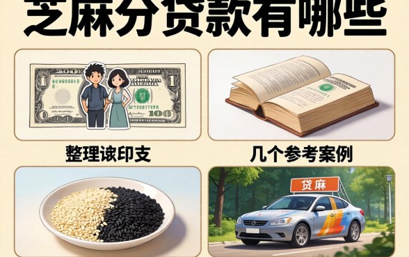 主要看芝麻分的贷款有哪些？整理了几个参考案例