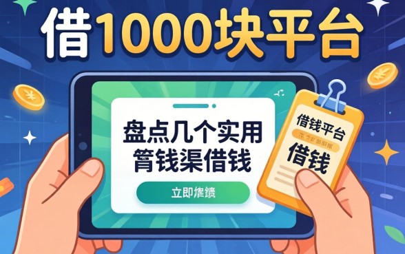 哪里可以借1000块平台?盘点几个实用的借钱渠道