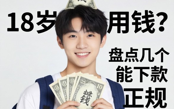 刚满18岁急需用钱?盘点几个能下款的正规口子