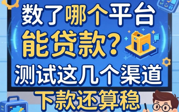 大数据花了哪个平台能贷款？实测这几个渠道下款还算稳