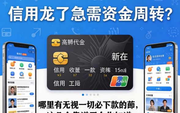 信用花了急需资金周转？哪里有无视一切必下款的软件？这几个靠谱平台你知道吗？