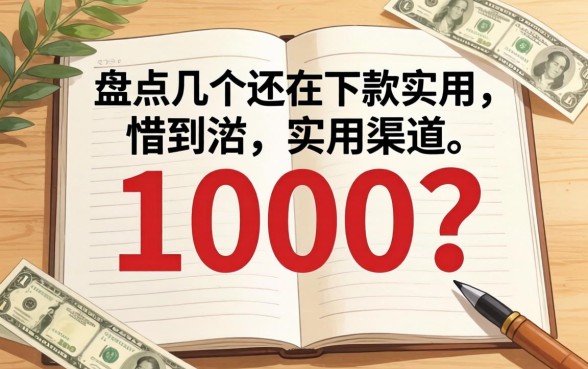 哪里可以借到1000？盘点几个还在下款的实用渠道