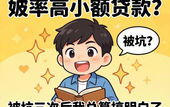 什么通过率高小额贷款?被坑三次后我总算搞明白了