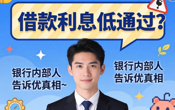 什么平台借款利息低好通过？银行内部人告诉你真相