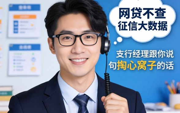 哪个网贷不查征信大数据的？支行经理跟你说句掏心窝子的话