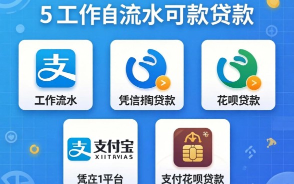凭工资流水可以贷款的平台有哪些，规整五个凭支付宝花呗贷款的平台