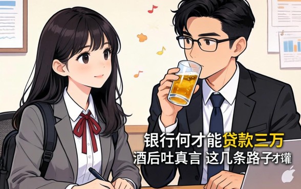 大学生怎么才能贷款三万？银行经理酒后吐真言，这几条路子才靠谱