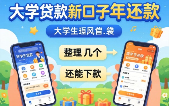 大学生贷款新口子2026年还款：整理几个还能下款的平台