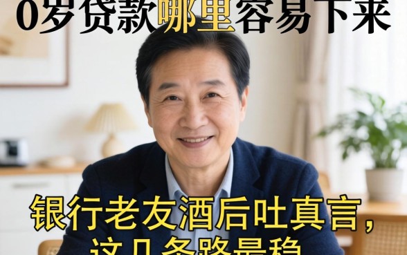 50岁贷款哪里容易下来？银行老友酒后吐真言，这几条路最稳