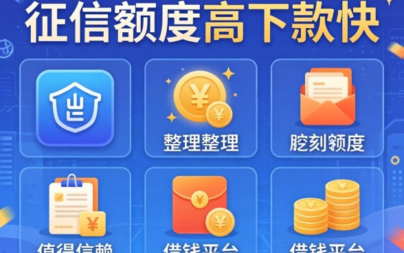 不查征信额度高下款快，整理五个值得信赖的借钱平台