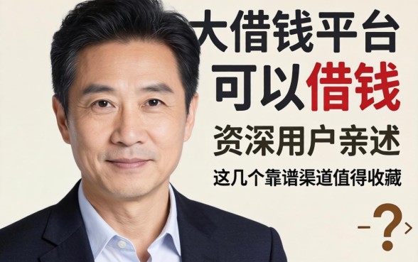 56岁哪个平台可以借钱好下款？资深用户亲述：这几个靠谱渠道值得收藏