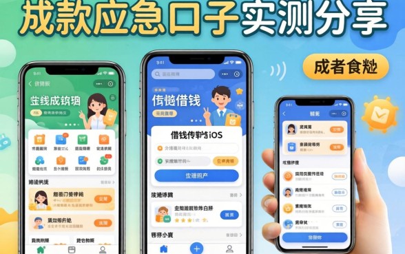 不需要成年的借钱软件ios：这几款应急口子实测分享