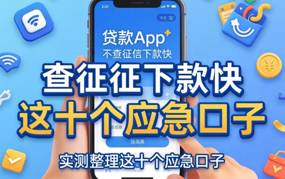 哪些贷款app不查征信下款快的？实测整理这十个应急口子