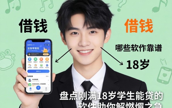 刚满18岁想借钱？哪些软件靠谱？盘点刚满18岁学生能贷的软件助你解燃眉之急