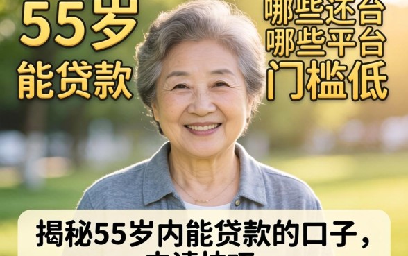 55岁还能贷款吗?哪些平台门槛低?揭秘55岁内能贷款的口子与申请技巧