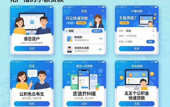 大花户可以借的小额贷款有哪些，规整五个公积金快速贷款软件