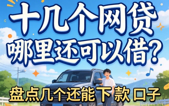 借了十几个网贷哪里还可以借？盘点几个还能下款的口子