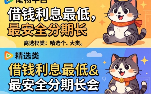 什么平台可以借钱利息最低最安全分期长?精选两个大类分享