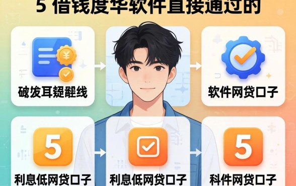22岁借钱的软件直接通过的，陈列5个利息低的网贷口子