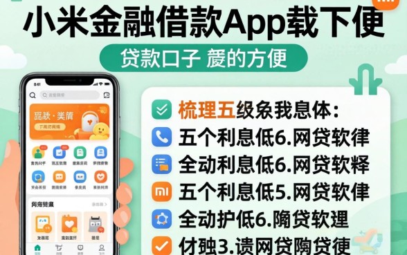 像小米金融借款app下载一样方便的贷款口子，梳理五个利息低的网贷软件